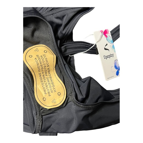 ❤️‍🔥SALE Black ruched one piece swim suite NWT SZ 18 - Picture 9 of 10